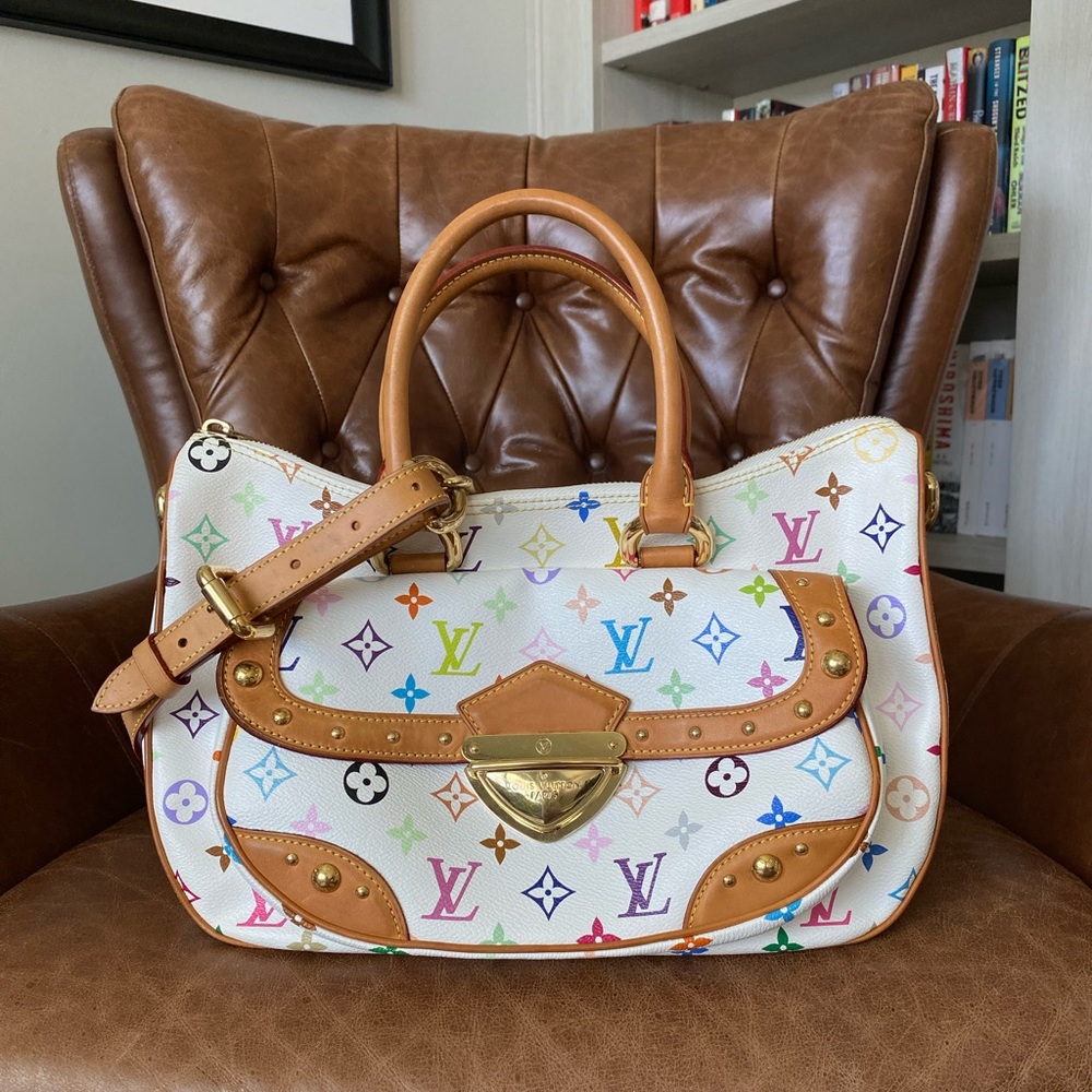 Louis Vuitton x Takashi Murakami White
Monogram Multicolore Canvas Rita
